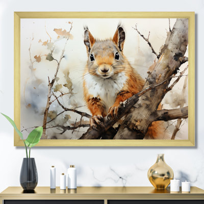 Berle " Brown Squirrel Curious Observer II "