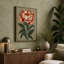 Classical Peony Study Botanical 1 Piece Wrapped Canvas Wall Art-1977462827-1977462867