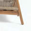Ensemble de 2 fauteuils club en bois d'acacia avec coussins résistants à l'eau