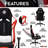 Black with Red & White Gaming Chair