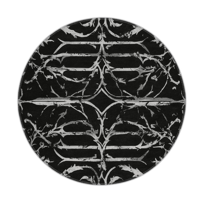 Mystic Whisper Indoor And Outdoor Area Rug, Round 5'