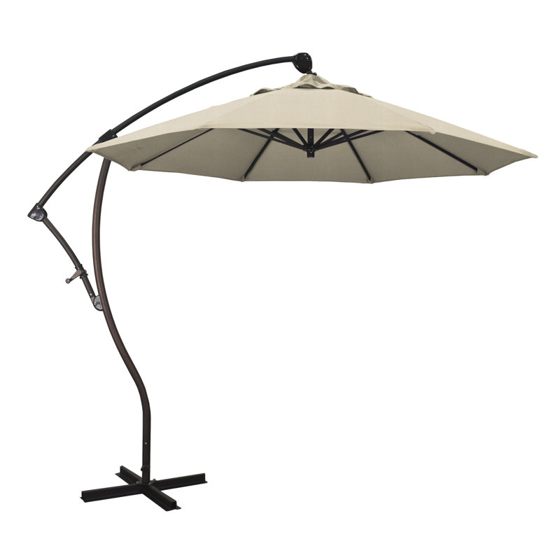 Parasol en porte-à-faux 9' Welwyn, Toile Sunbrella® Melon