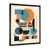 Impression noire sur toile encadrée sélectionné
