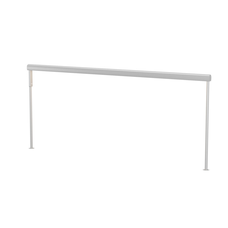 Sobre Desk Lamp, Silver, 19.38" H x 46" W x 1.26" D
