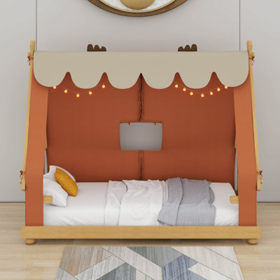Twin Size House Bed With Tent