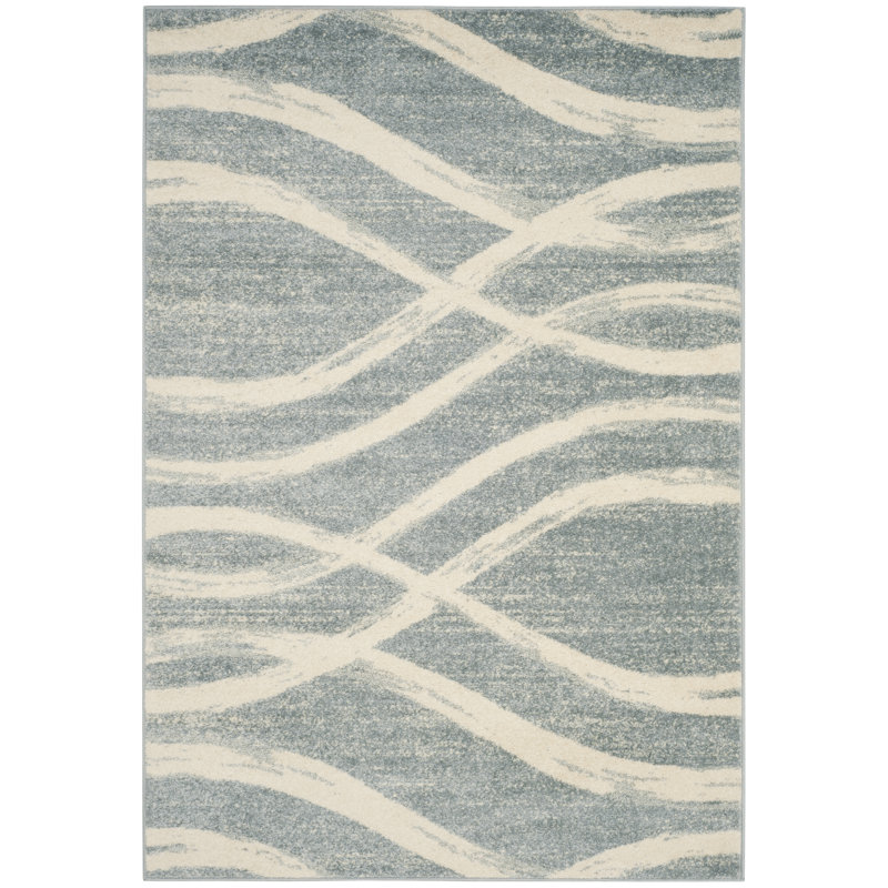Parkinson Power Loom Rug, Cream/Slate, Rectangle 155 x 229 cm