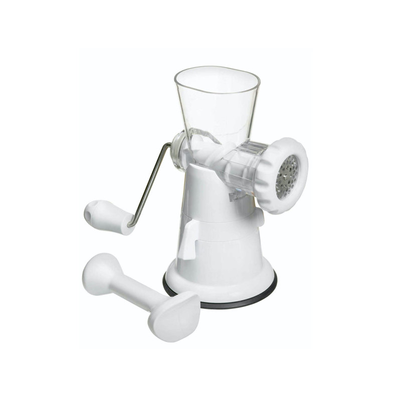 White Plastic Mincer With Suction Clamp
