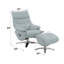 Chaise confortable en lin avec coussin décoratif élégant pour se détendre-2038517967