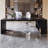 Black L-Shaped Solid Wood Executive Desk-1524513863-1524513862