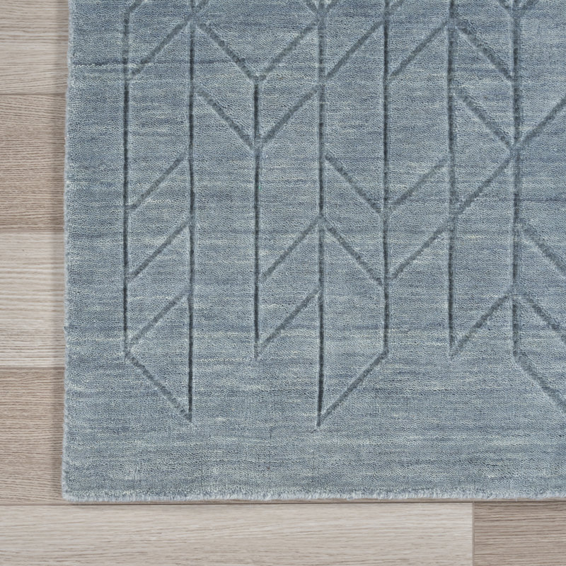 Milord Wool Hand Woven Area Rug, Rectangle 61 x 91cm