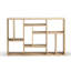M Solid Wood Geometric Bookcase