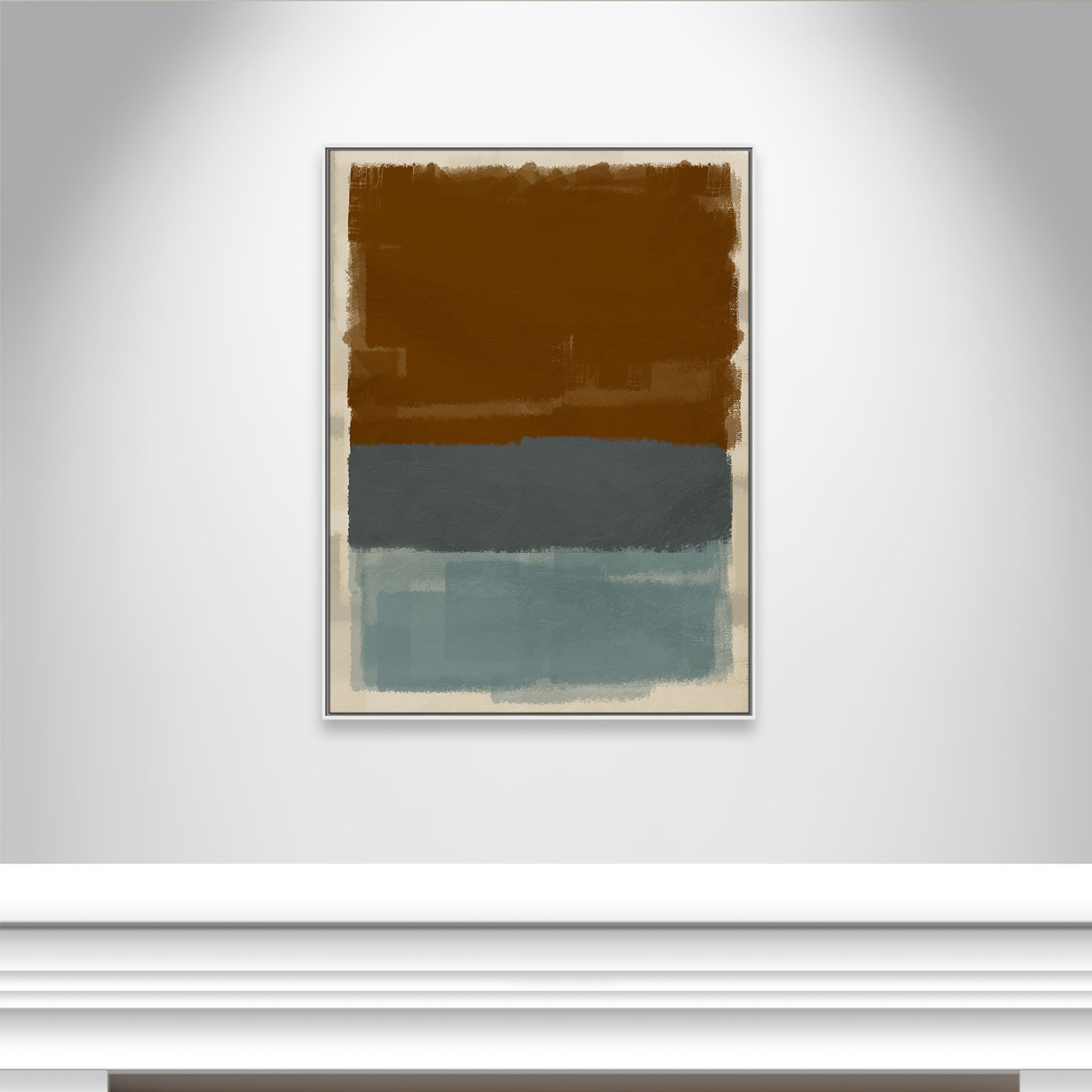 Turbulent Honesty Print by Marcus Prime, White Floater, 37.5'' W x 49.5'' H