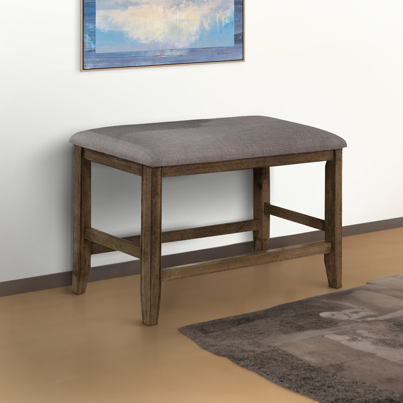 Octa Upholstered Bench, Brown