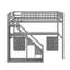 Lit mezzanine double avec commode, bureau et bande lumineuse-17862987