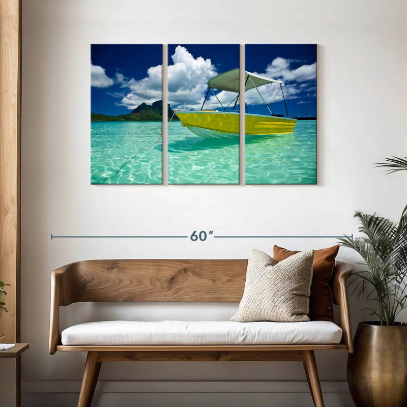 Mehar Bora Bora Boat, 28" H x 45" W