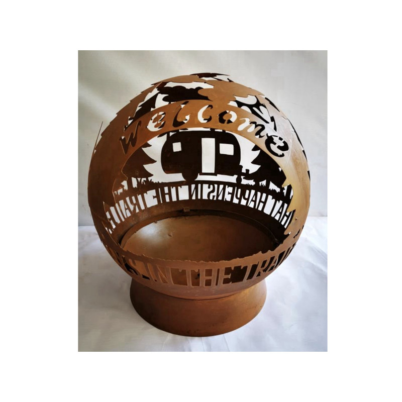 Gerardo Round Iron Wood Burning Fire Pit