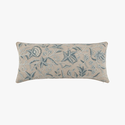 Coastal Breeze Azure Bloom Pillow Cover & Insert
