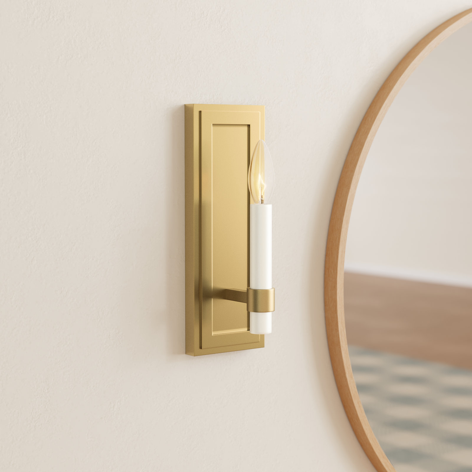 Annabel Single Light Dimmable Candle Wall Light