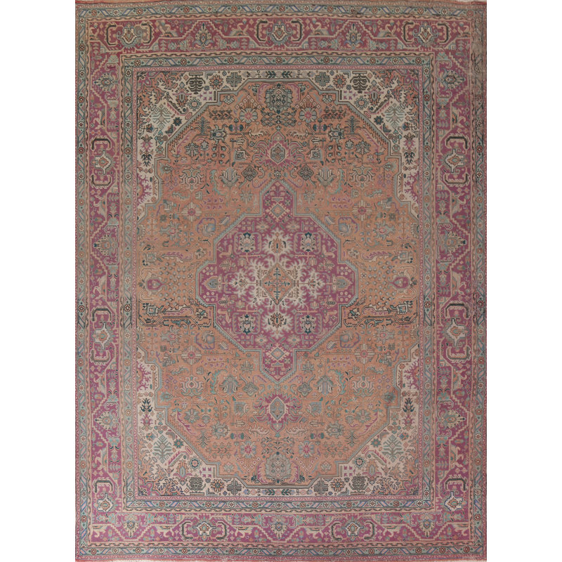 Tapis traditionnel géométrique rétro 10 x 12