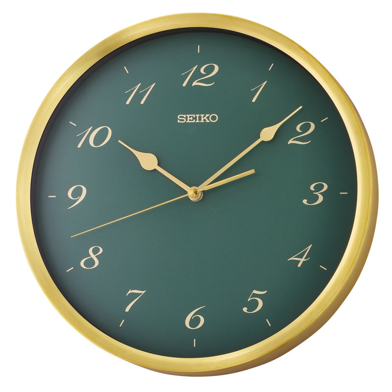 QXA784FLH Wall Clock, Emerald, Green