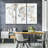 " White Marble World Map " by Enchanté Designs 3 - Pieces-93025346