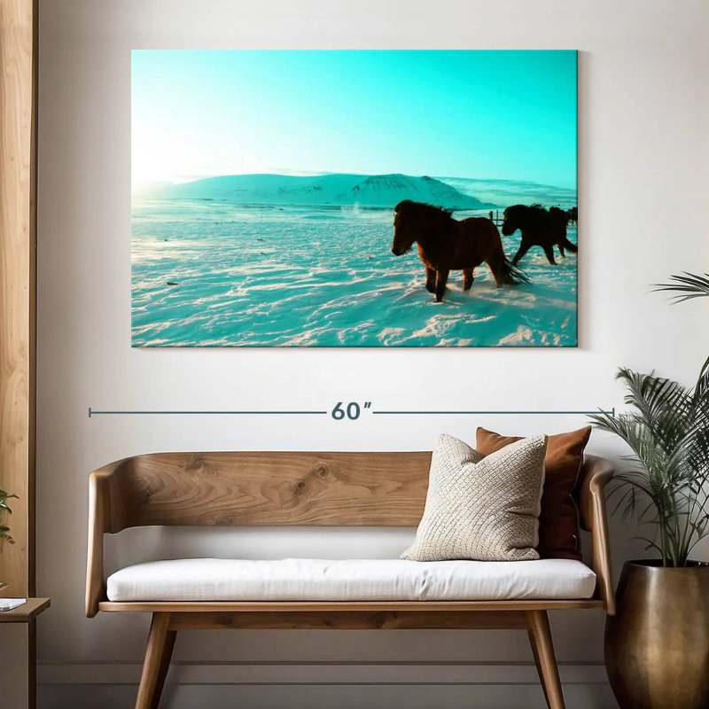 Brampt Icelandic Horses, 34" H x 51" W