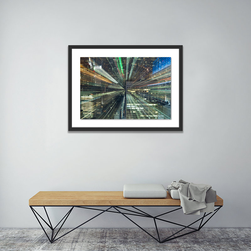 Zoom II Print by Jakob Wagner, 18" H x 24" W x 1.5" D, Black