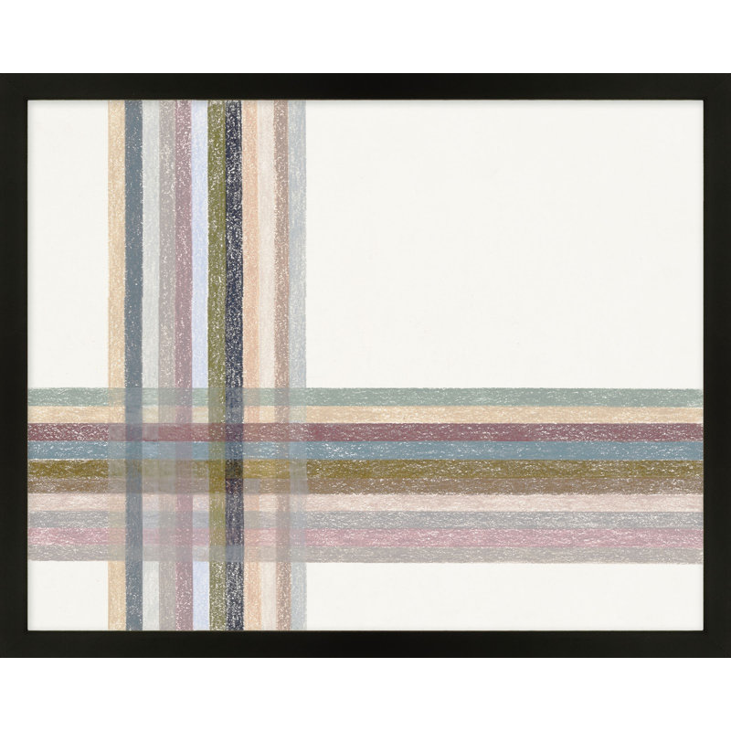 Untitled: Intersections No.1 Horizontal By Beth James - Framed Wall Art, 16'' H x 20'' W x 1.25'' D, Black Framed