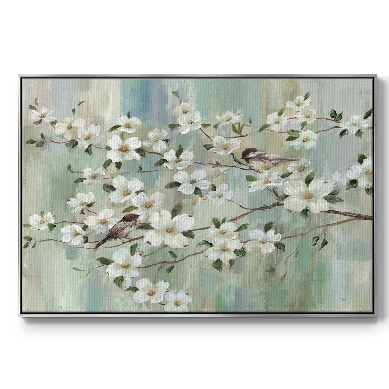 Spring's Song, reproduction d'art sur toile, H 25 po x l 37 po x P 2 po, Argent