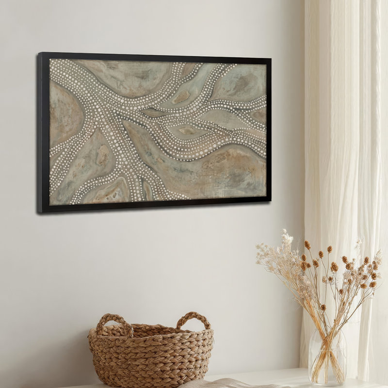 Art mural sur toile noir encadré pour le salon, la chambre à coucher, le bureau ou le vestibule - décoration murale décorative avec motif abstrait