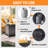 Rectangle Smokeless Fire Pit Table with Hidden Fuel Tank