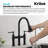 KRAUS Allyn Transitional Bridge Kitchen Faucet with Pull-Down Sprayhead-50465762-93762420