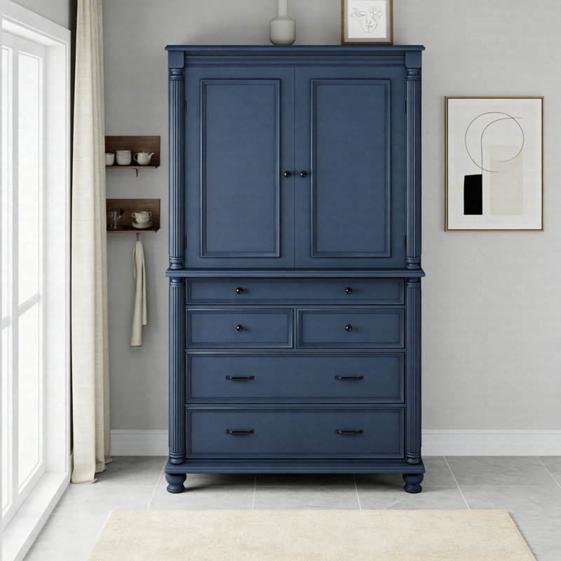 Grande armoire de cuisine autoportante avec tiroirs, grande armoire de rangement avec tablettes de porte et tablettes réglables