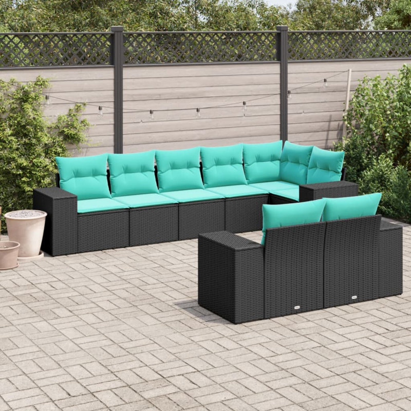 Ensemble de canapé de patio avec coussins, Coussin gris / cadre gris