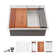 25" x 22" Drop In Bar Sink  Single Bowl Workstation Kitchen Sink with Two Faucet Hole