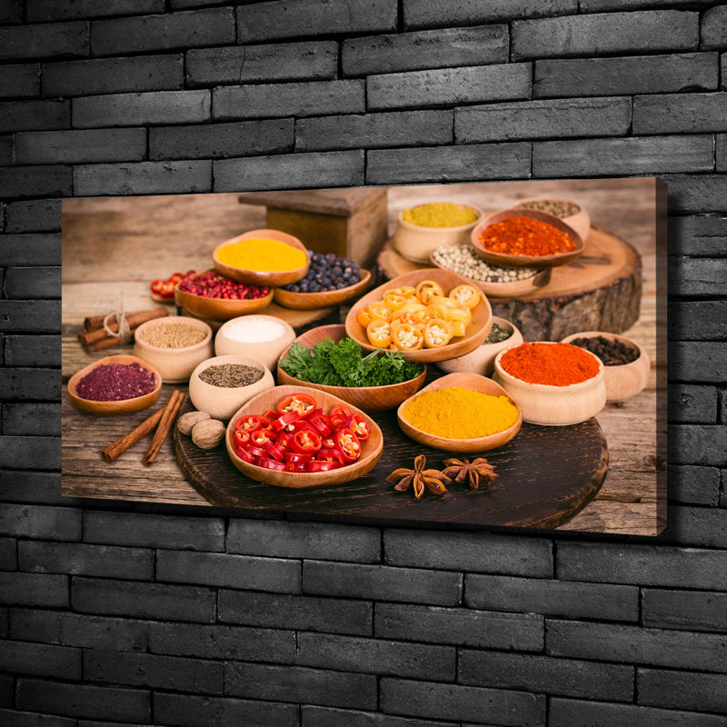 Spices And Herbs - Wrapped Canvas Print