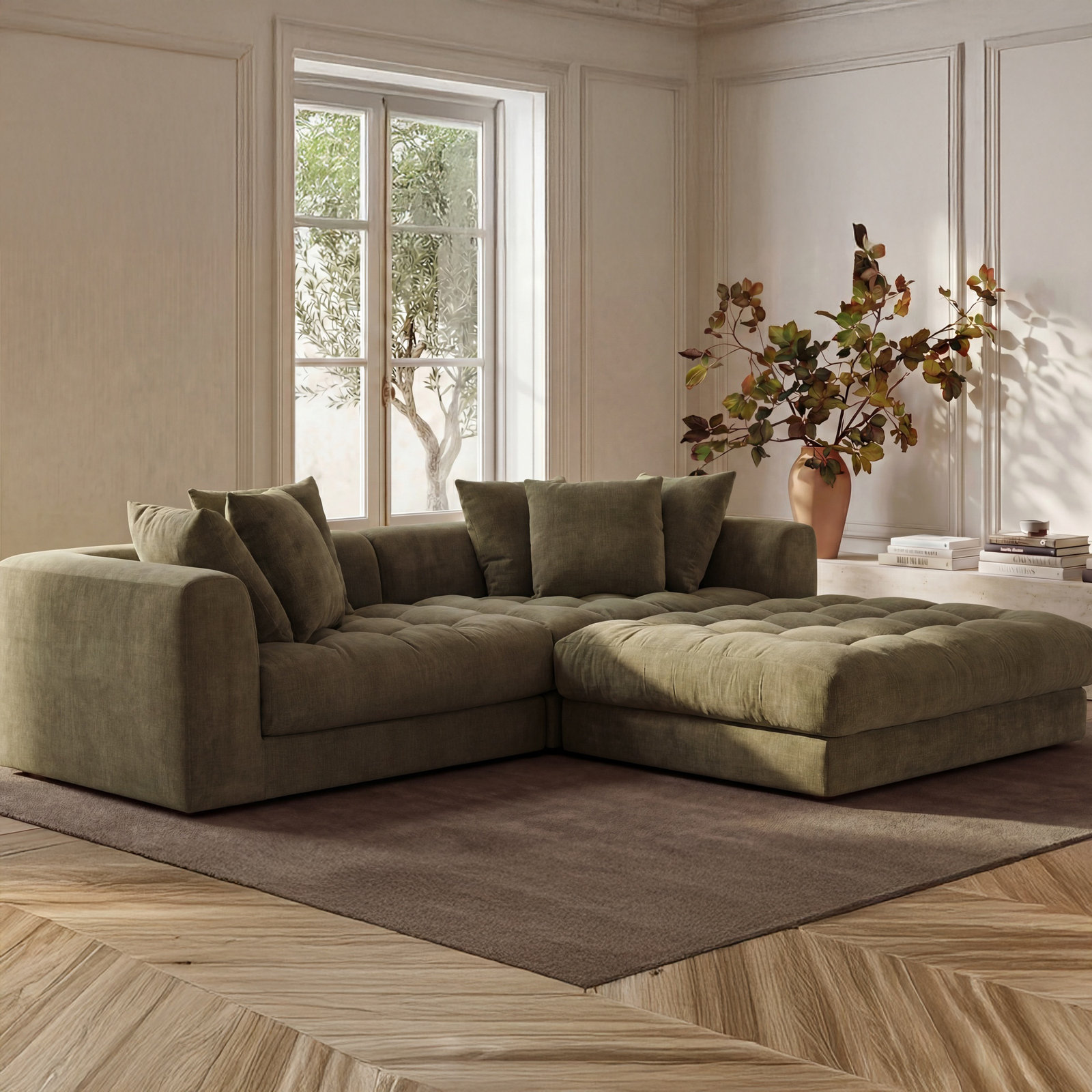 Lisbon Upholstered Ottoman