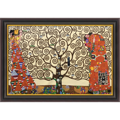 « the tree of life, stoclet frise » par gustav klimt,, peinture encadrée