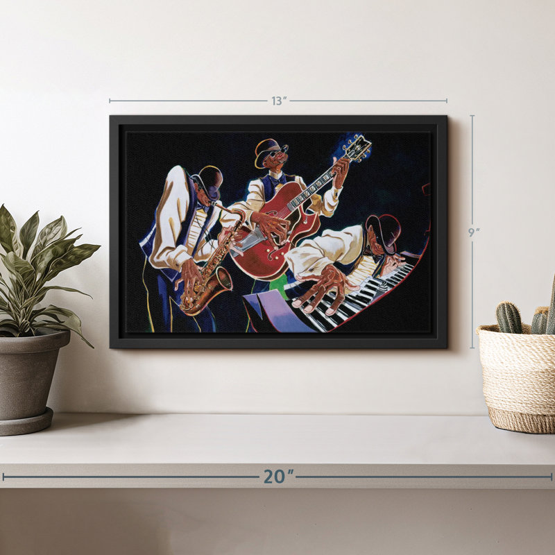 «Jamming II», reproduction sur toile, H 9 po x l 13 po