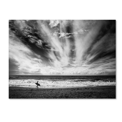 Art mural sur toile tendue - "Loneliness Of A Surfer" par Lorenzo Grifantini pour décoration de salon, de chambre à coucher ou de bureau - 18 x 24