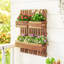 Solid Wood Outdoor Raised Garden Bed