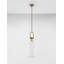 1 - Light Brass Gold Jar Pendant