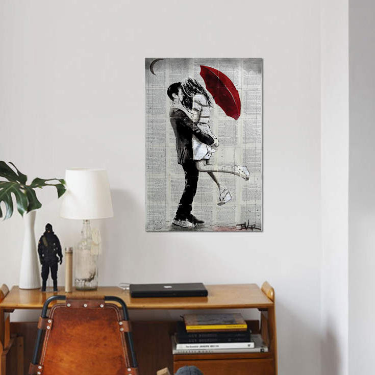«Forever Romantics», impression sur toile, H 40 po x l 26 po x P 1,5 po, Pas de tapis, Toile tendue