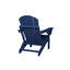 Chaise Adirondack pliante avec table d'appoint, ensemble de 3 chaises Adirondack à texture de bois, bleu marine (comprend 2 chaises et 1 table)-1987619544