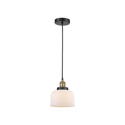 Luminaire suspendu en forme de cloche à 1 lumière Bostonia