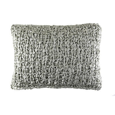 Ribbon Knit Reversible Throw Pillow