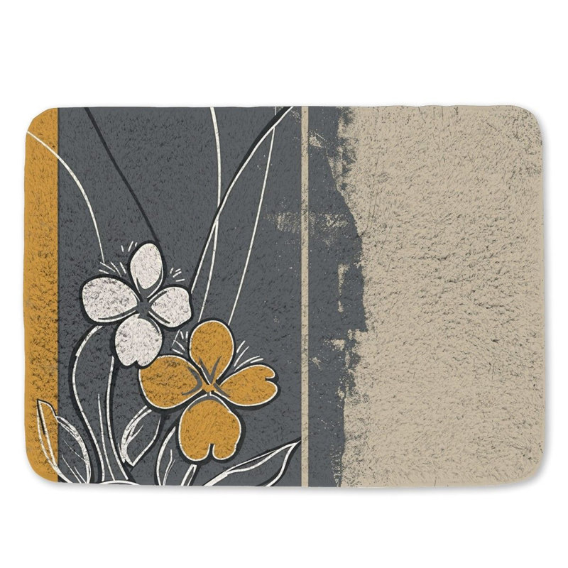 Beneva Microfiber / Microsuede Non-Slip Bath Mat, 21" W x 34" L