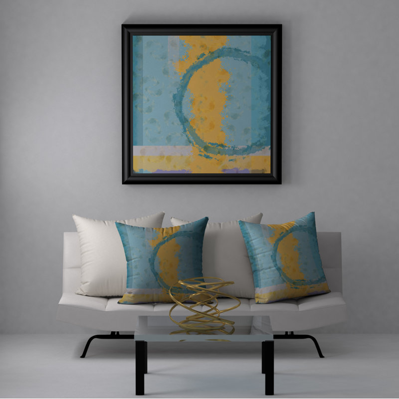 Housse de coussin décorative carrée exclusive, 24 po x 24 po