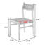 Chaise d'appoint à dossier solide Burlywood (ensemble de 2)