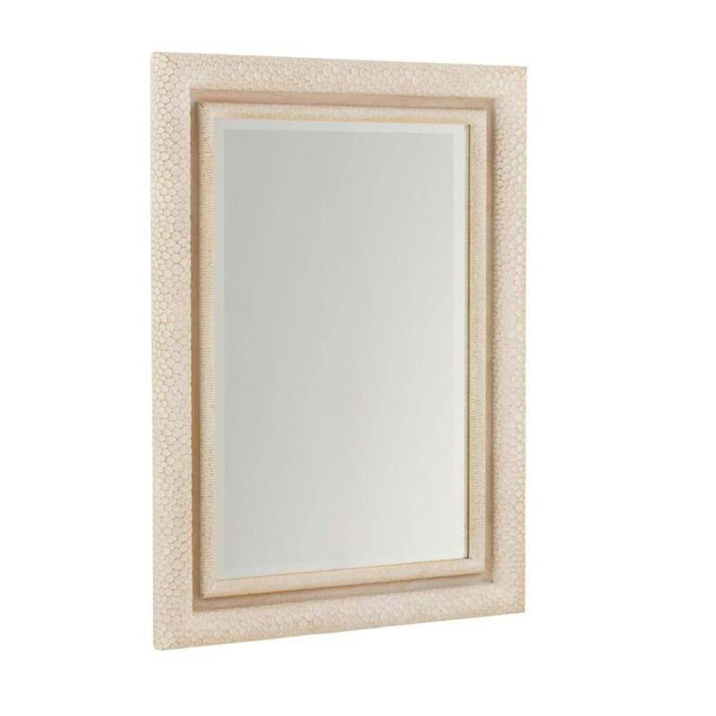 Indo Rectangle Solid Wood Beveled Mirror